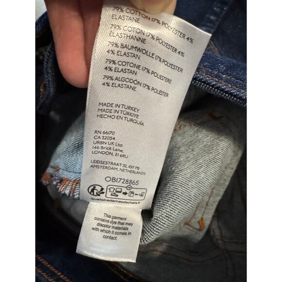 Pilcro Dark Wash Wide Leg Jeans Size 26 - Picture 6 of 6